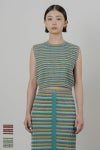 TAN(タン)LULEX MULTIBORDER KNITTED TANK TOP マルチボーダーニットタンクトップ TAN24SS-1