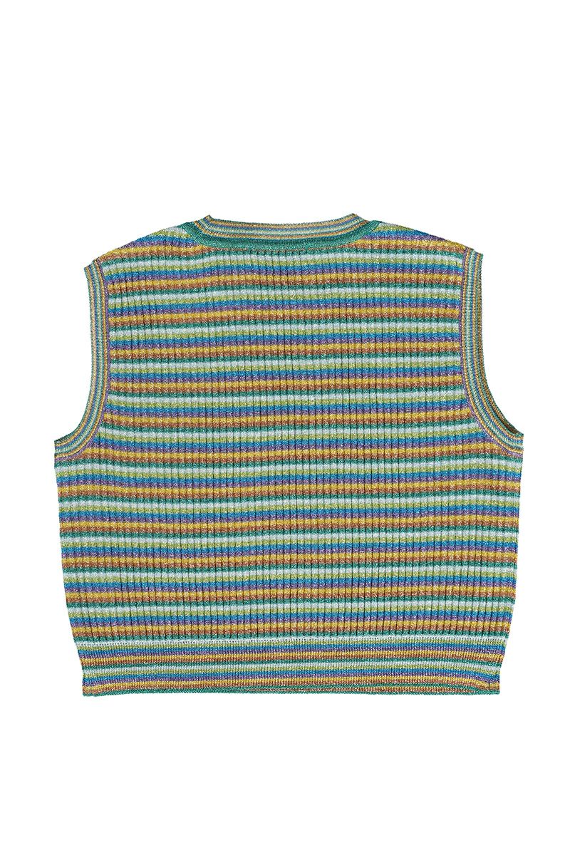TAN(タン) | TAN(タン)LULEX MULTIBORDER KNITTED TANK TOP マルチ