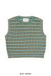 TAN(タン)LULEX MULTIBORDER KNITTED TANK TOP マルチボーダーニットタンクトップ TAN24SS-1 -16