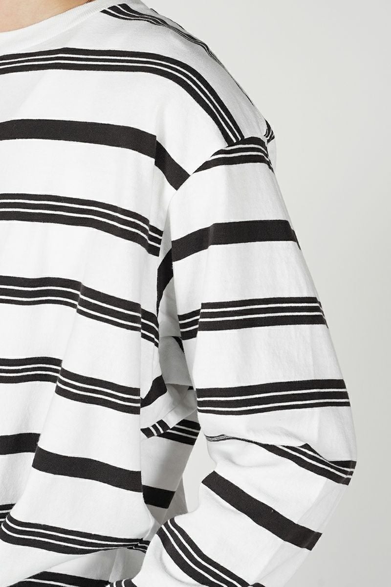 UNUSED(アンユーズド) | UNUSED(アンユーズド)Long sleeve border T