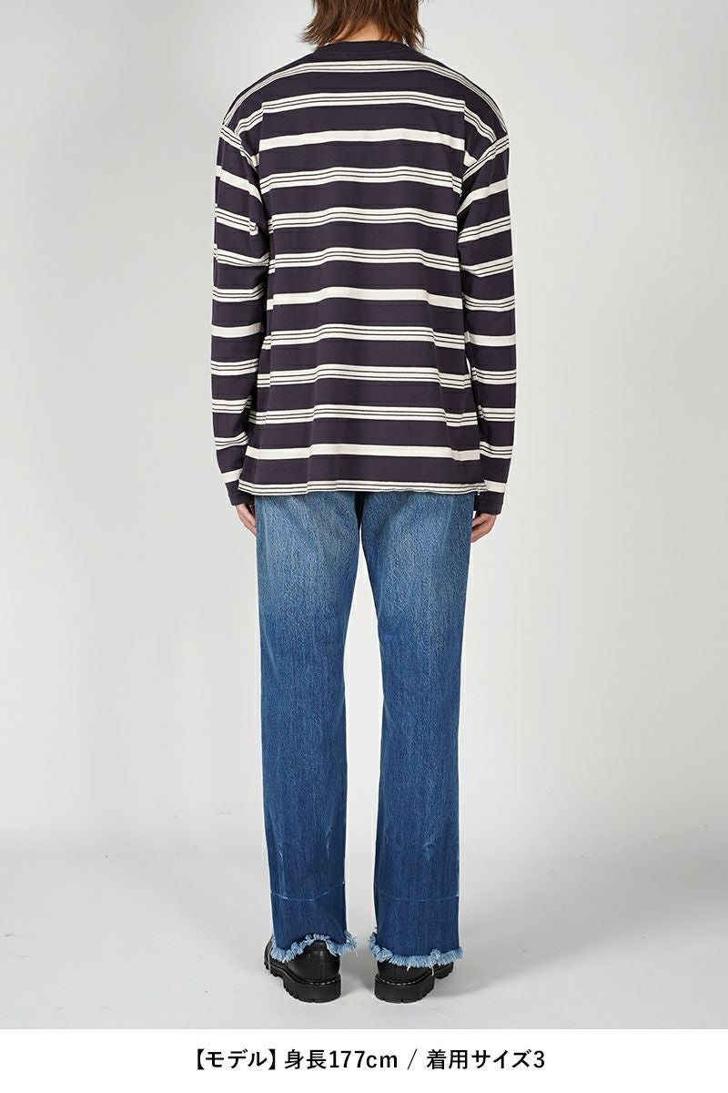 UNUSED(アンユーズド)Long sleeve border T-shirt 長袖ボーダーTシャツ US2430 -7