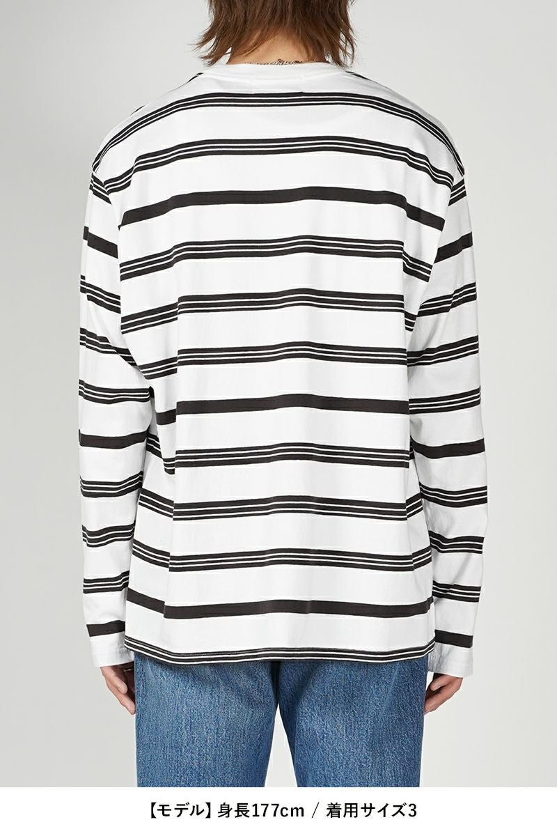 UNUSED(アンユーズド) | UNUSED(アンユーズド)Long sleeve border T