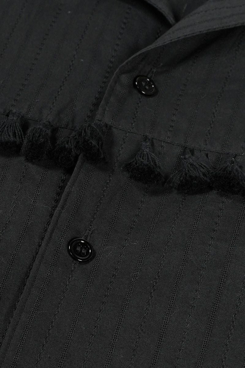 UNUSED(アンユーズド)Long sleeve fringe shirt 長袖フリンジシャツ US2438 -4