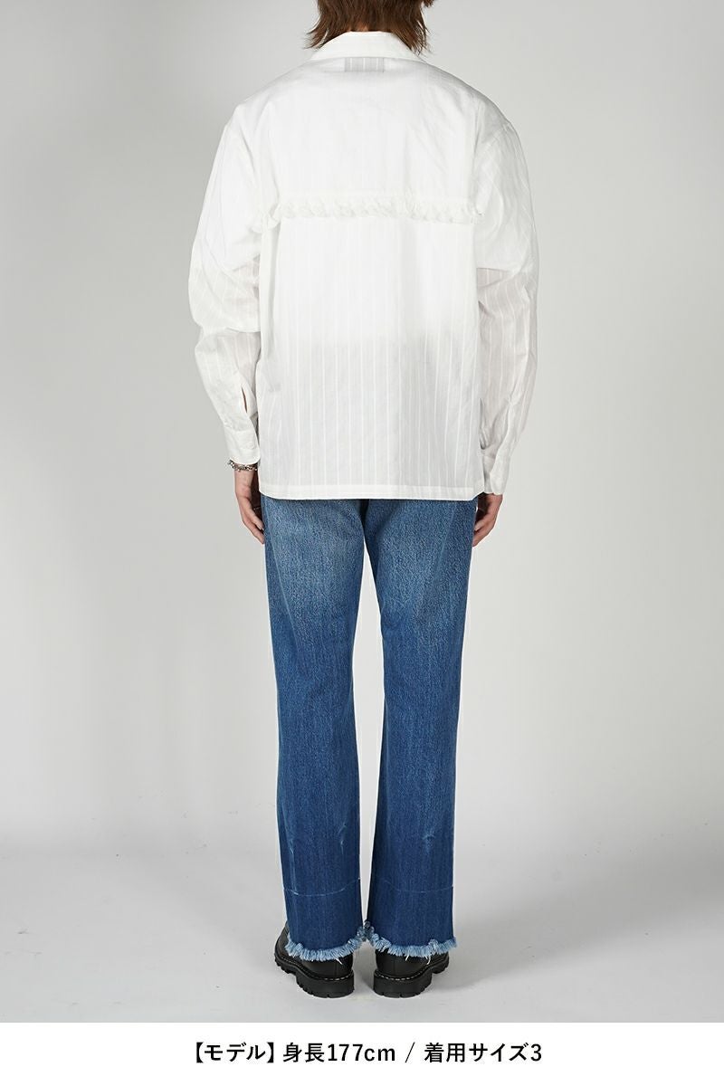 UNUSED(アンユーズド)Long sleeve fringe shirt 長袖フリンジシャツ US2438 -16
