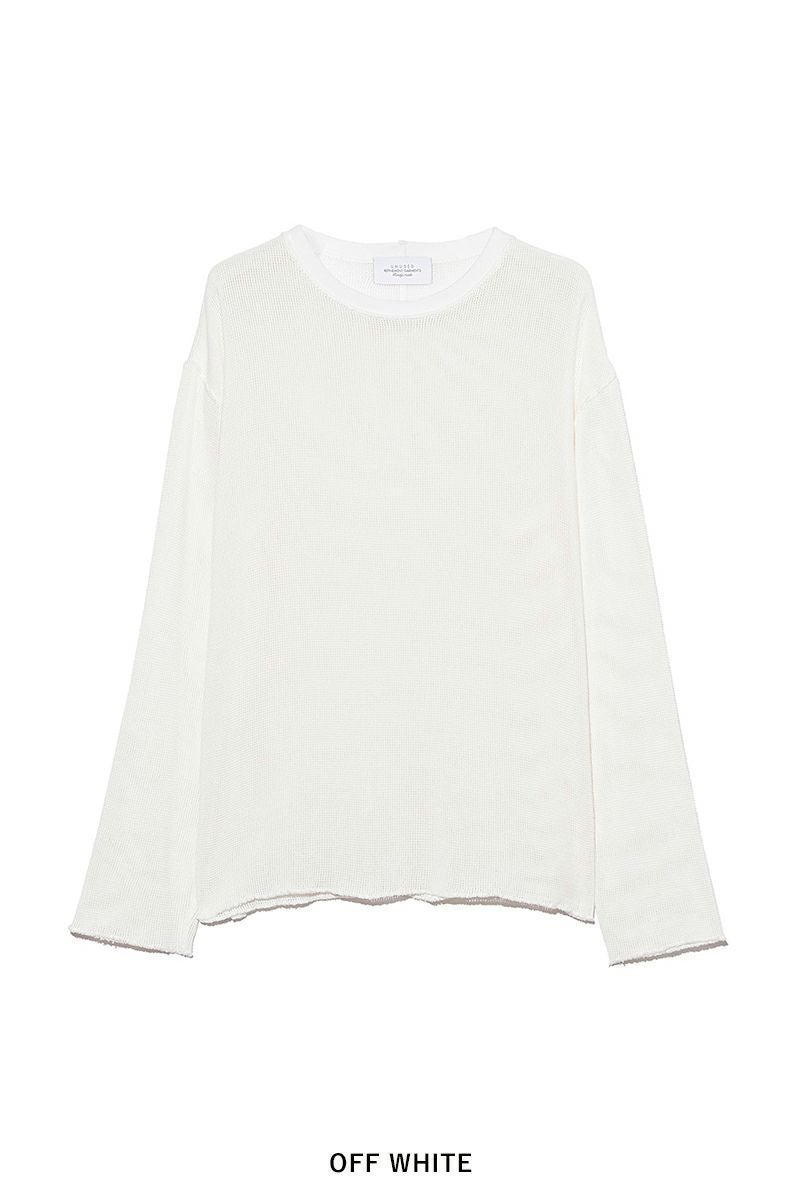 UNUSED(アンユーズド)Long sleeve mesh T-shirt 長袖メッシュTシャツ US2408 -1