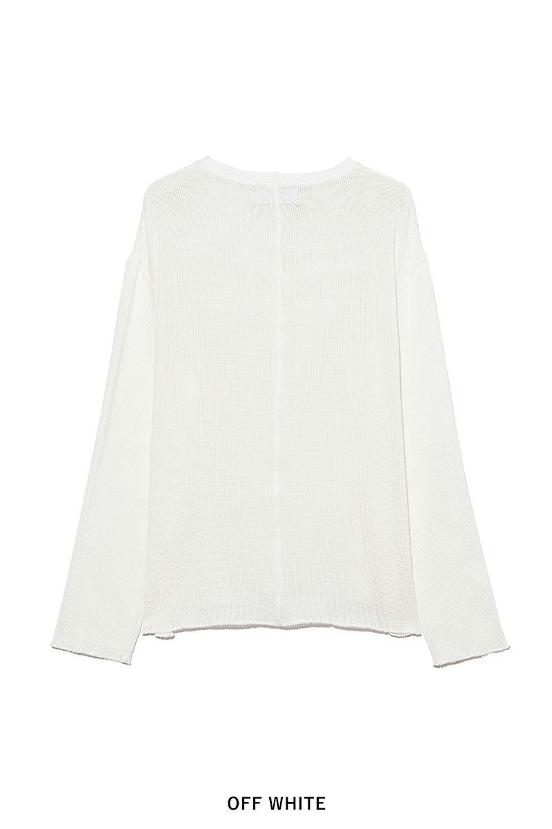 UNUSED(アンユーズド)Long sleeve mesh T-shirt 長袖メッシュTシャツ US2408 -2