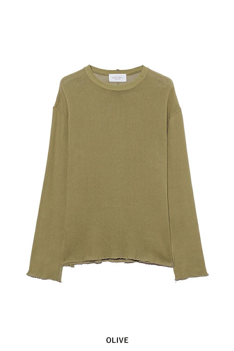 UNUSEDアンユーズドMesh long sleeve teeメッシュカットソ UNUSED(アンユーズド) | UNUSED(アンユーズド)Long sleeve mesh T