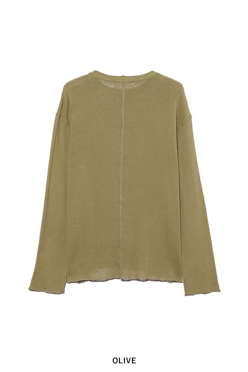 UNUSED(アンユーズド)Long sleeve mesh T-shirt 長袖メッシュTシャツ US2408 -6