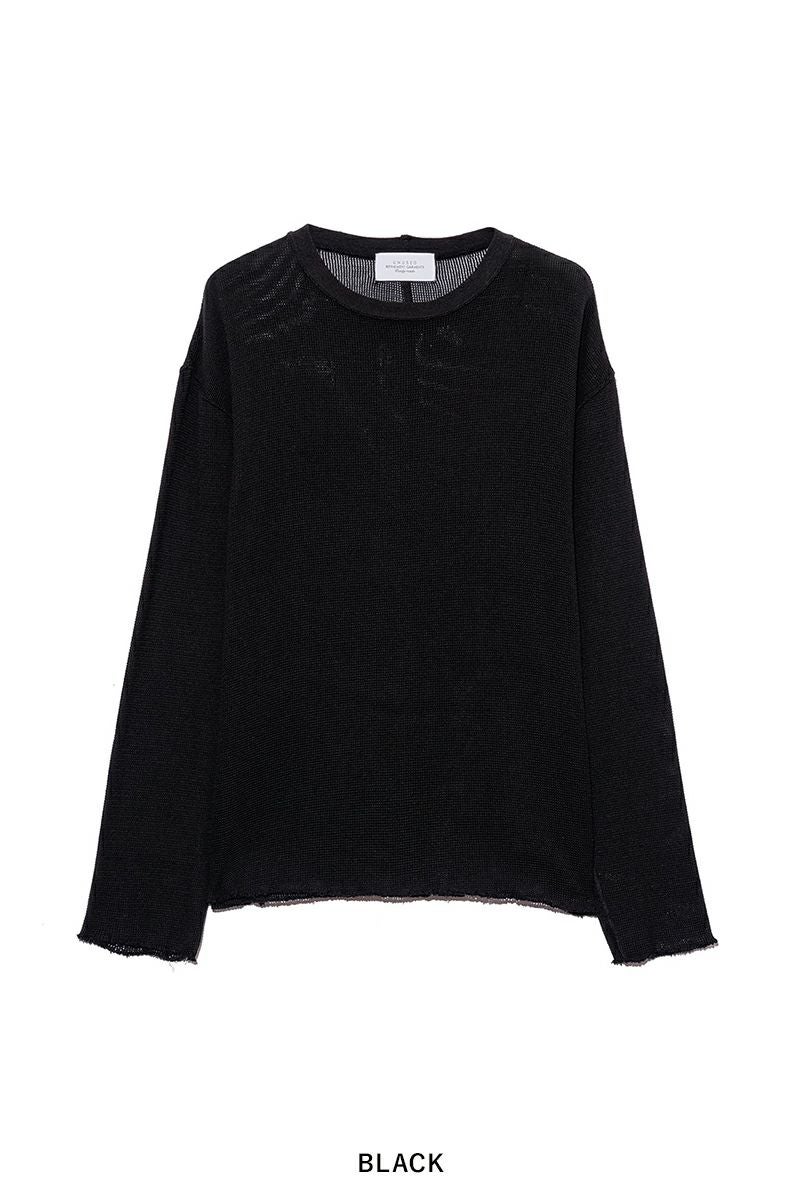 UNUSED(アンユーズド)Long sleeve mesh T-shirt 長袖メッシュTシャツ US2408 -9