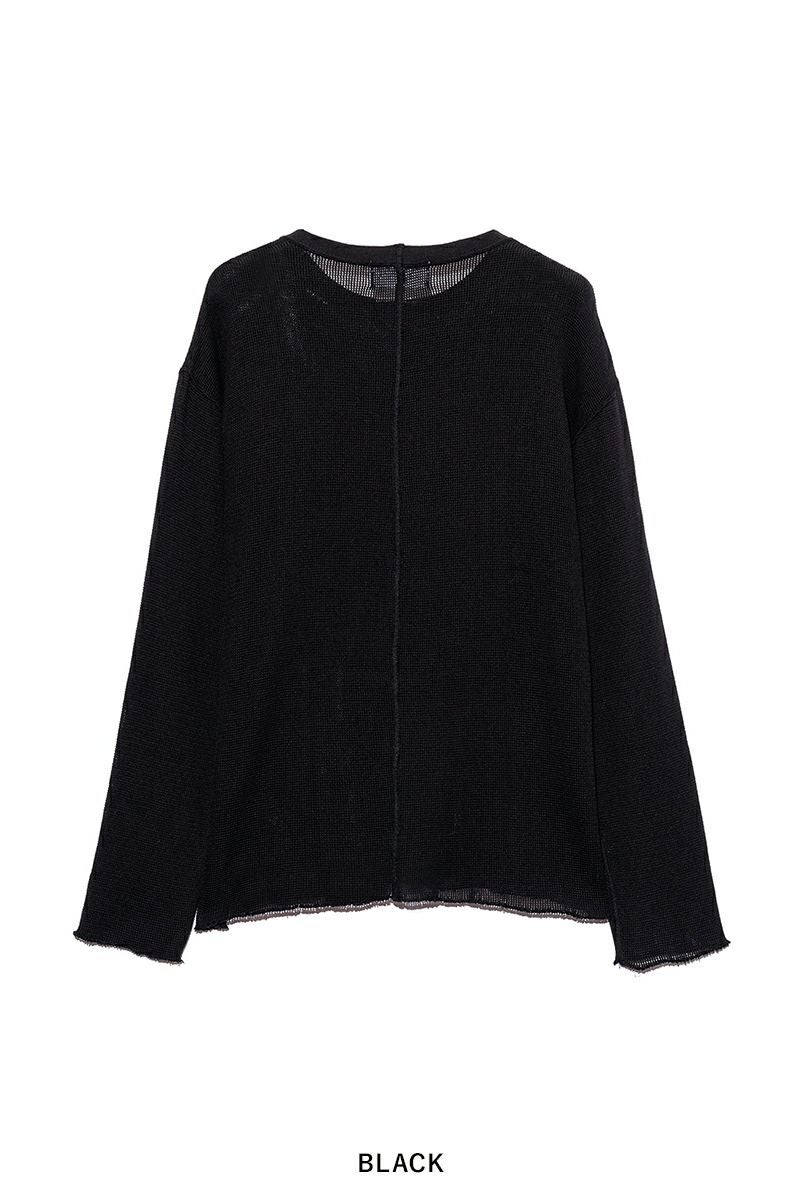 UNUSED(アンユーズド)Long sleeve mesh T-shirt 長袖メッシュTシャツ US2408 -10