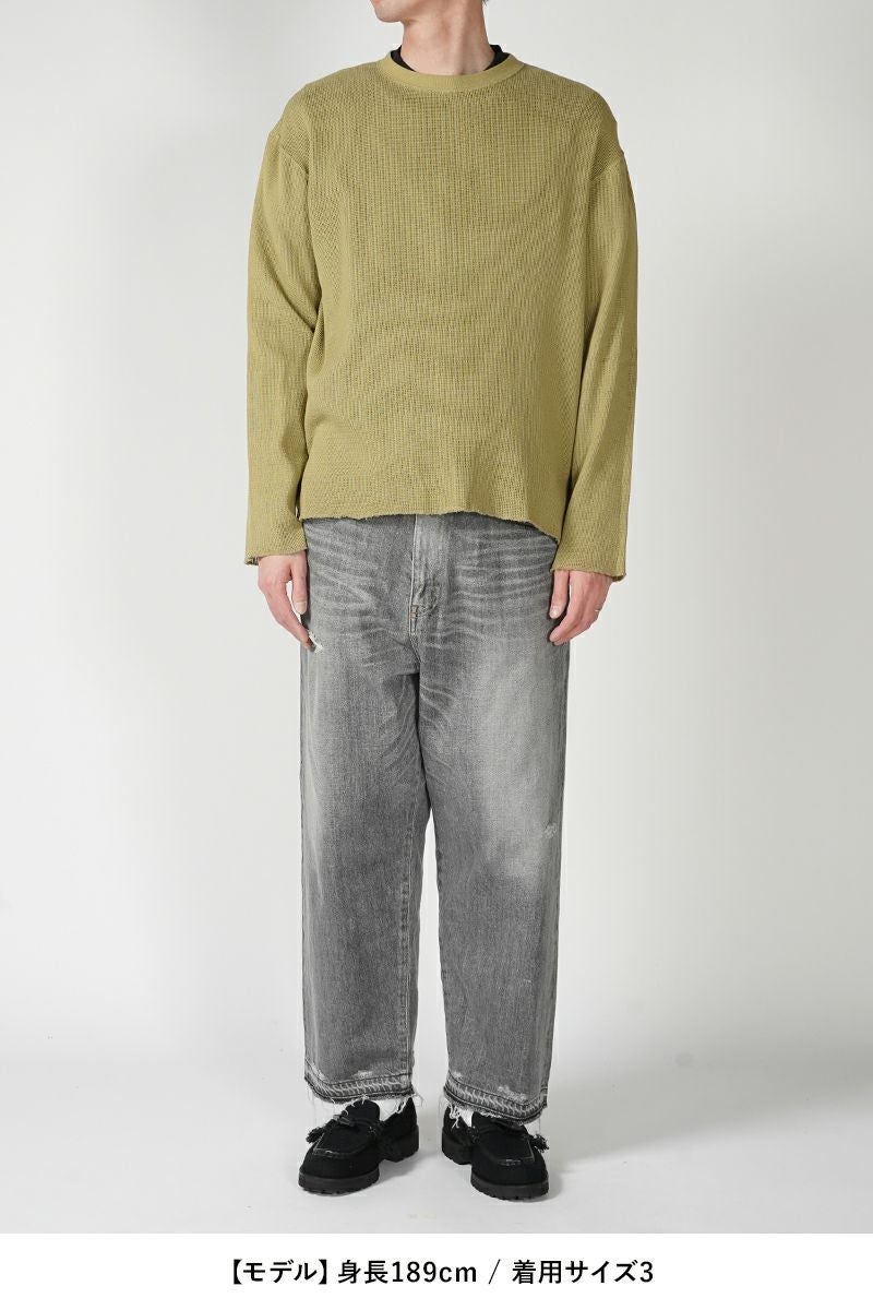 UNUSED(アンユーズド)Long sleeve mesh T-shirt 長袖メッシュTシャツ US2408 -16