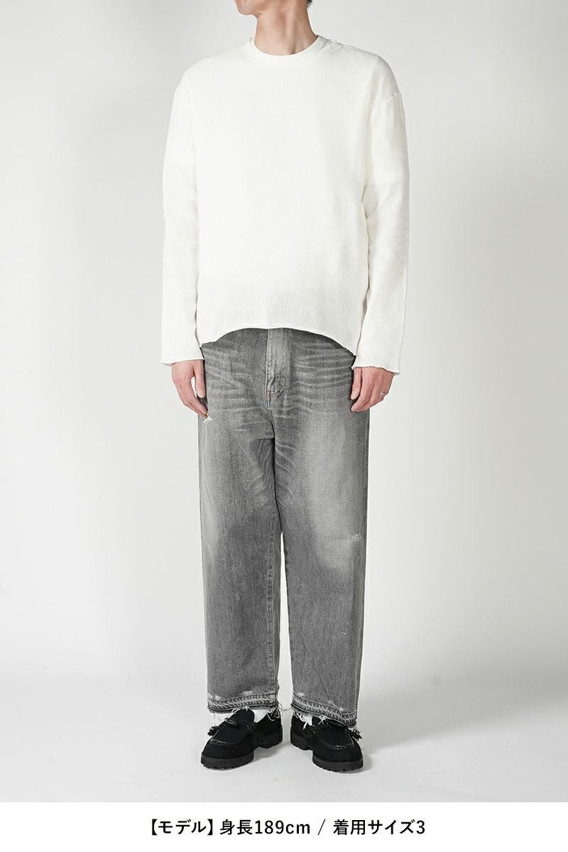 UNUSED(アンユーズド)Long sleeve mesh T-shirt 長袖メッシュTシャツ US2408 -18