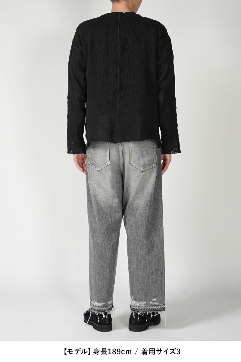 UNUSED(アンユーズド)Long sleeve mesh T-shirt 長袖メッシュTシャツ US2408 -21