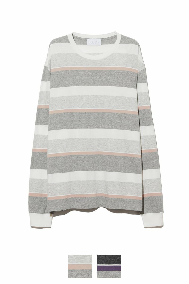UNUSED(アンユーズド) | UNUSED(アンユーズド)Long-sleeve border T