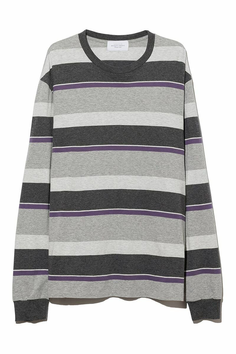 UNUSED(アンユーズド) | UNUSED(アンユーズド)Long-sleeve border T