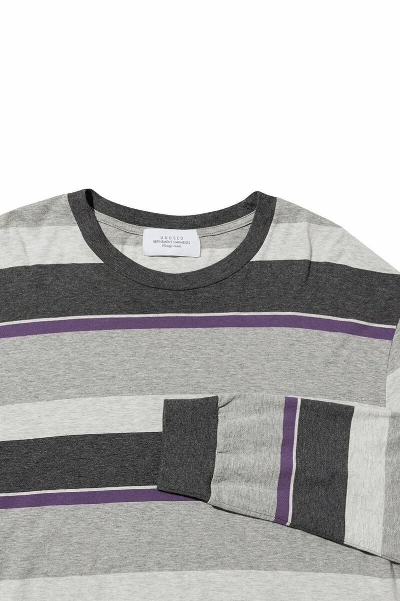 UNUSED(アンユーズド) | UNUSED(アンユーズド)Long-sleeve border T