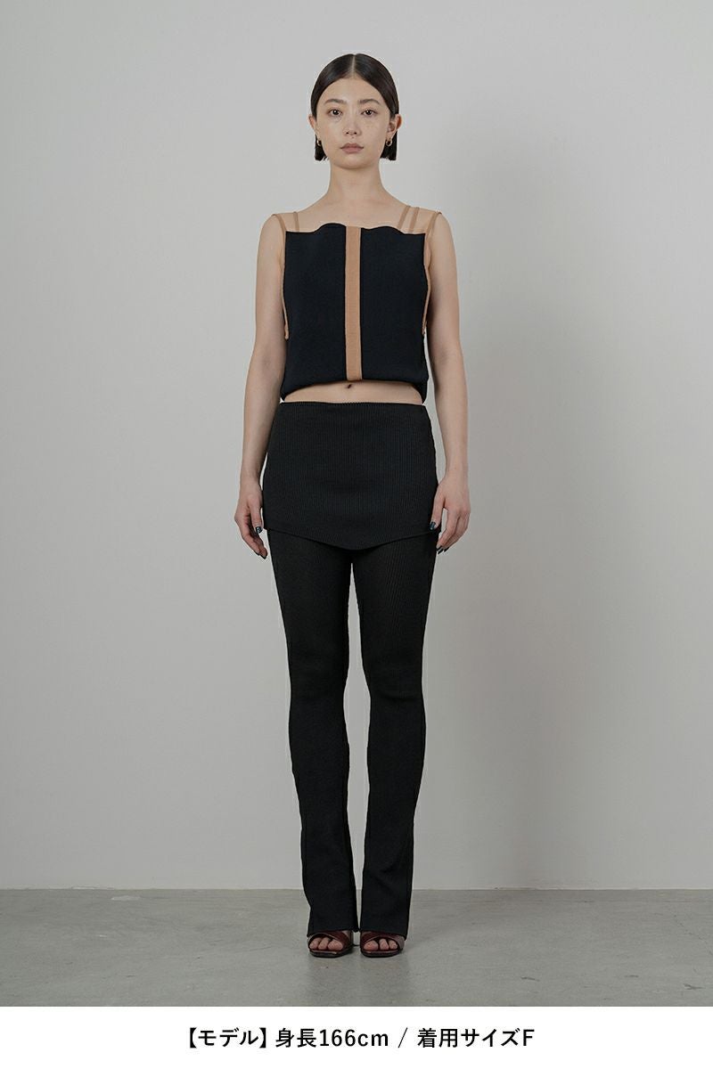 TAN(タン)MATT RIB KNITTED MULTIWAY TUNC マットリブニット マルチウェイタンクトップ TAN24SS005 -5