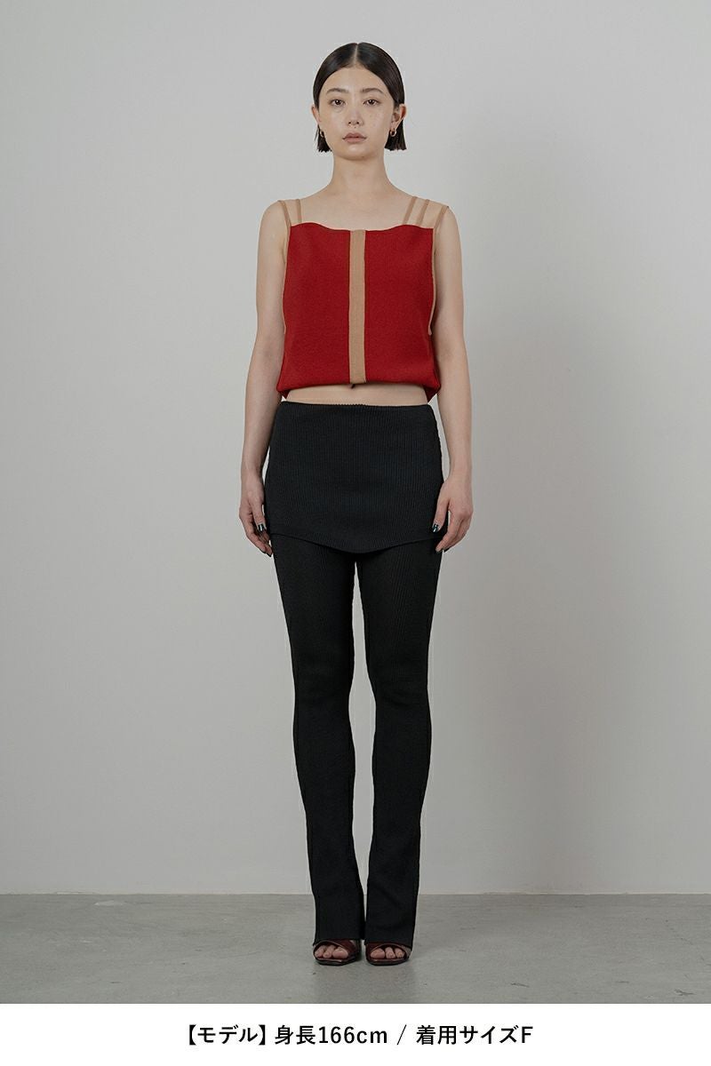 TAN(タン)MATT RIB KNITTED MULTIWAY TUNC マットリブニット マルチウェイタンクトップ TAN24SS005 -9