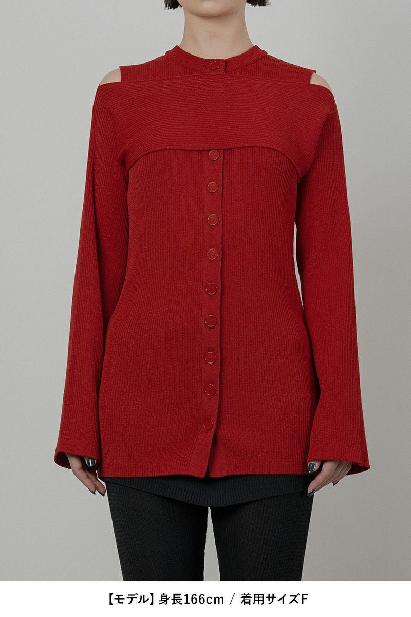 TAN(タン)MATT RIBED 2PIECE CARDIGAN マットリブ 2ピースカーディガン TAN24SS004 -15