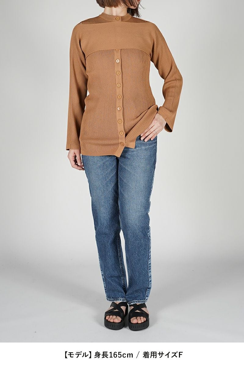 TAN(タン)MATT RIBED 2PIECE CARDIGAN マットリブ 2ピースカーディガン TAN24SS004 -19