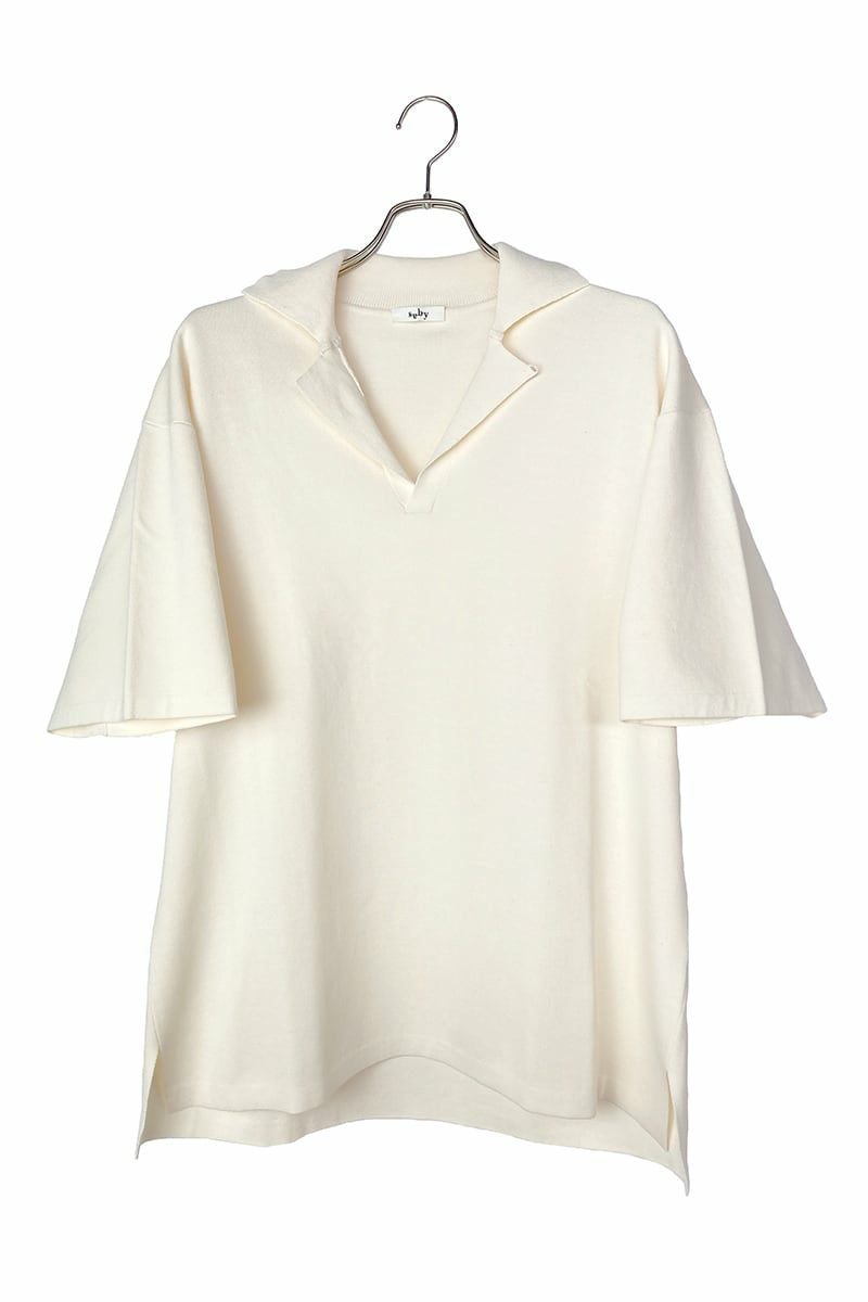 saby(サバイ)MILAN RIB OPEN COLLAR 16G Compact Yarn ミランリブオープンカラー 21SS-021304