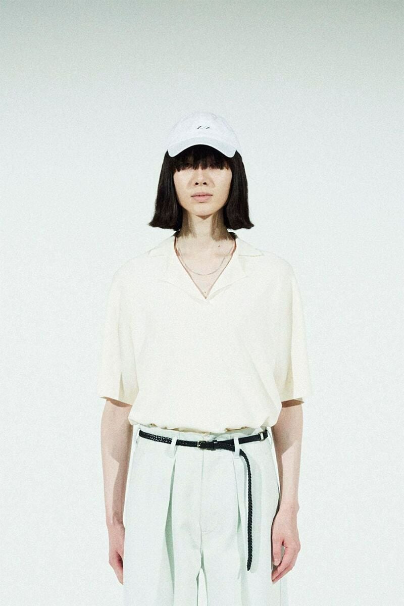 saby(サバイ)MILAN RIB OPEN COLLAR 16G Compact Yarn ミランリブオープンカラー 21SS-021304 -3