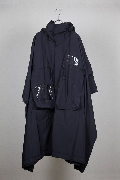 HUMIS(ヒューミス)MILITARY FLY-FRONT PONCHO COAT M-CO1501