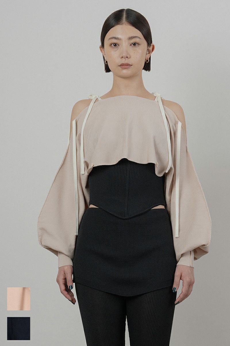 TAN ニットボレロ TAN(タン) | TAN(タン)MULTIWAY KNITTED BOLERO マルチウェイ ニット