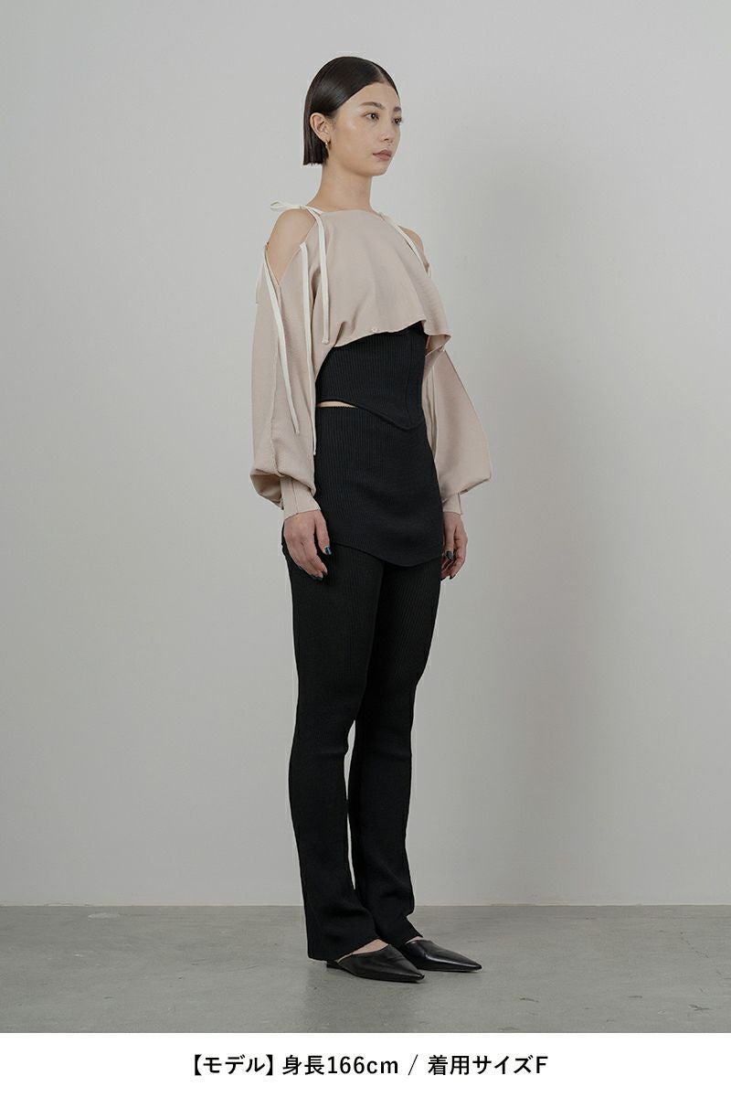 TAN(タン)MULTIWAY KNITTED BOLERO マルチウェイ ニットボレロ TAN24SS009 -2