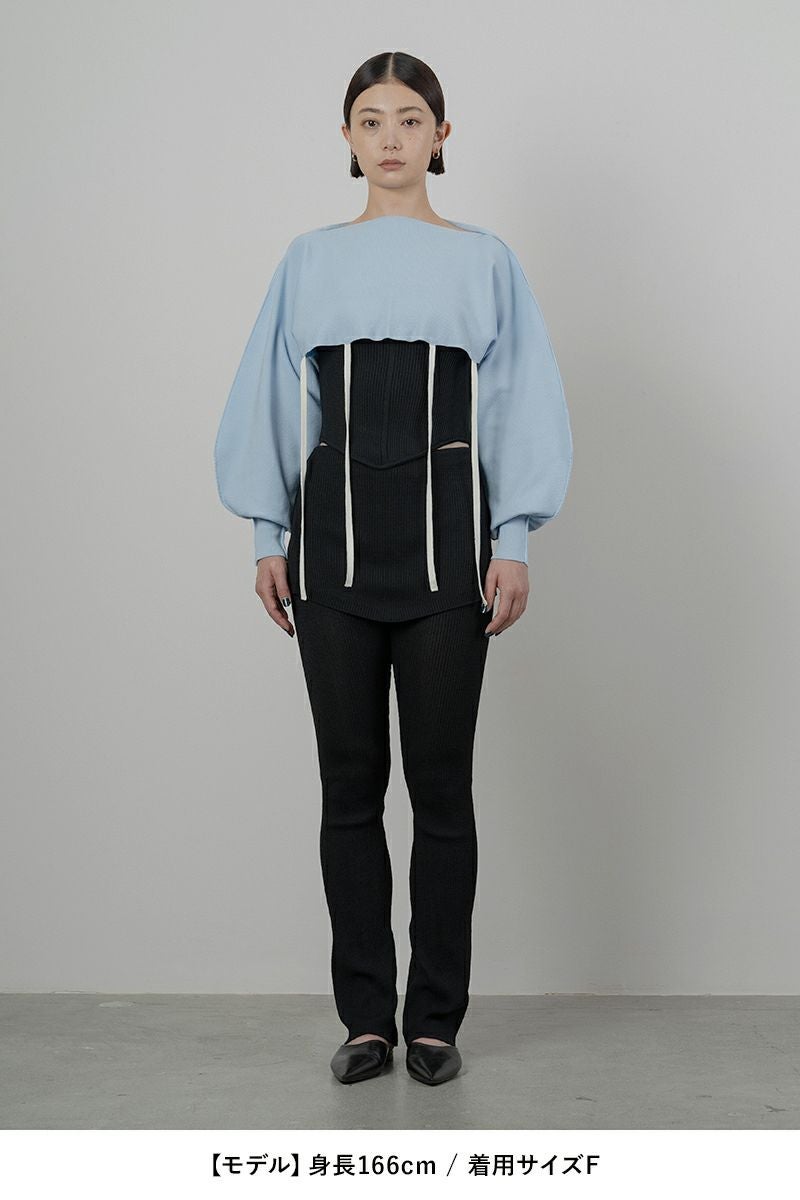 TAN(タン)MULTIWAY KNITTED BOLERO マルチウェイ ニットボレロ TAN24SS009 -4