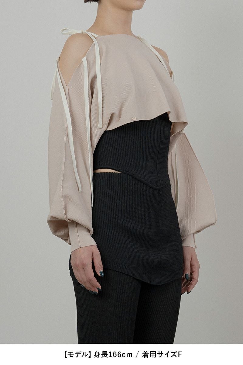 TAN(タン)MULTIWAY KNITTED BOLERO マルチウェイ ニットボレロ TAN24SS009 -11