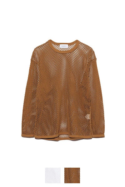UNUSED(アンユーズド)Mesh long sleeve tee メッシュ長袖Tシャツ US2411