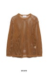 UNUSED(アンユーズド)Mesh long sleeve tee メッシュ長袖Tシャツ US2411 -1