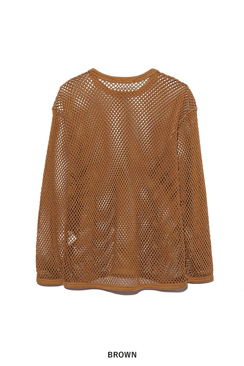 UNUSED(アンユーズド)Mesh long sleeve tee メッシュ長袖Tシャツ US2411 -2