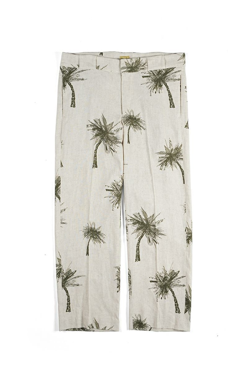 High Scream Center(ハイスクリームセンター)NO TUCK TR LI/RA ノータックトラウザース リネンレーヨン HSC24SS-PT01