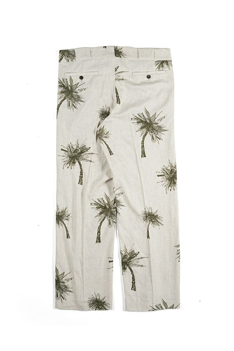 High Scream Center(ハイスクリームセンター)NO TUCK TR LI/RA ノータックトラウザース リネンレーヨン HSC24SS-PT01 -1