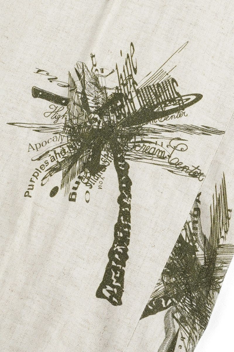 High Scream Center(ハイスクリームセンター)NO TUCK TR LI/RA ノータックトラウザース リネンレーヨン HSC24SS-PT01 -2