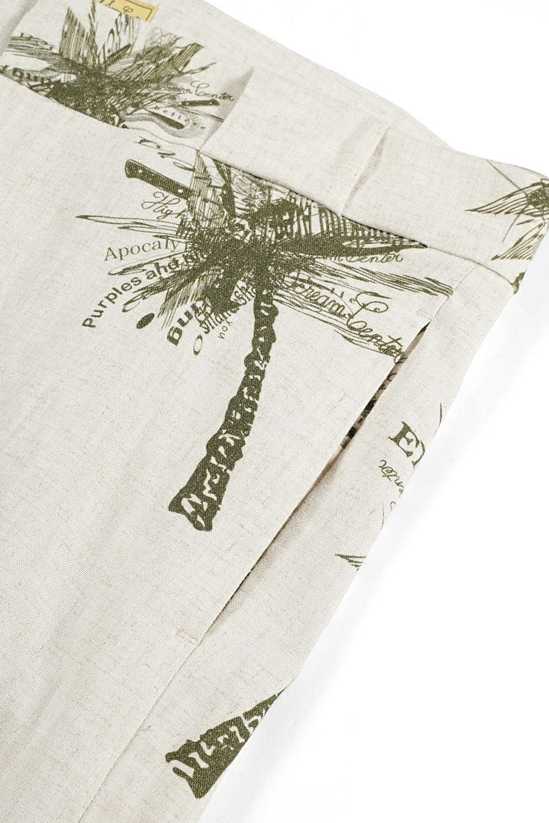 High Scream Center(ハイスクリームセンター)NO TUCK TR LI/RA ノータックトラウザース リネンレーヨン HSC24SS-PT01 -5