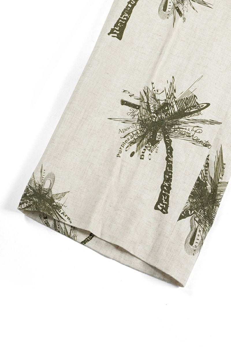 High Scream Center(ハイスクリームセンター)NO TUCK TR LI/RA ノータックトラウザース リネンレーヨン HSC24SS-PT01 -7