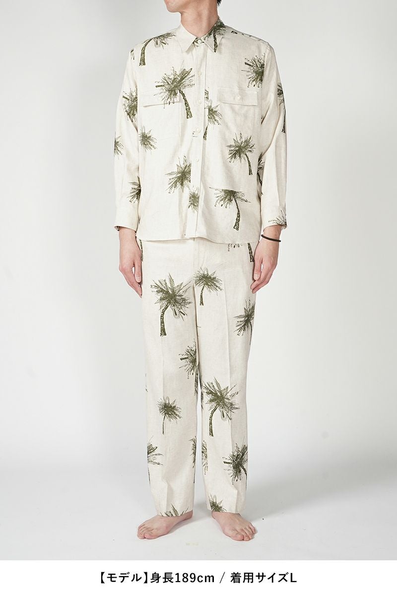 High Scream Center(ハイスクリームセンター)NO TUCK TR LI/RA ノータックトラウザース リネンレーヨン HSC24SS-PT01 -13