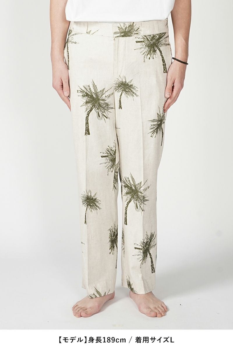 High Scream Center(ハイスクリームセンター)NO TUCK TR LI/RA ノータックトラウザース リネンレーヨン HSC24SS-PT01 -15