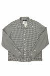 RICE NINE TEN(ライスナインテン)OPEN COLLAR GINGHAM CHECK BUTTON DOWN SHIRT オープンカラーギンガムチェックボタンダウンシャツ SH-OPBD-GC -1