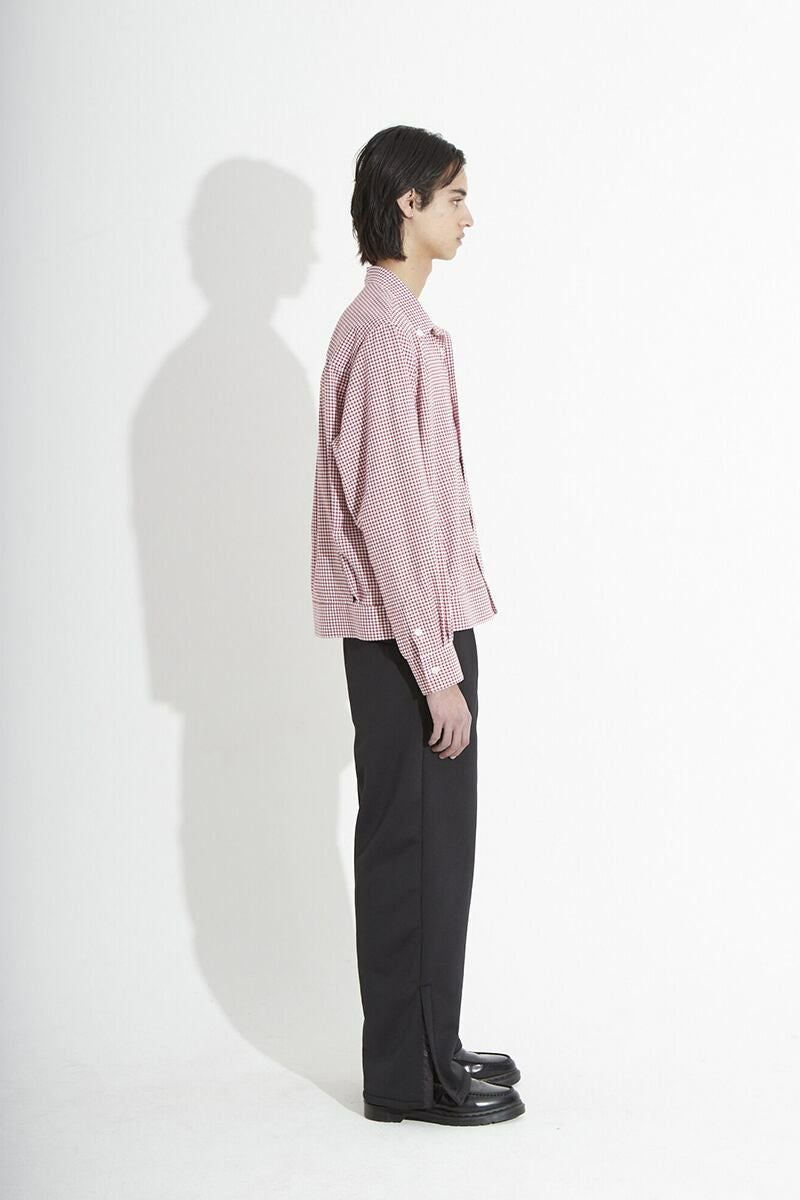 RICE NINE TEN(ライスナインテン)OPEN COLLAR GINGHAM CHECK BUTTON DOWN SHIRT オープンカラーギンガムチェックボタンダウンシャツ SH-OPBD-GC -10