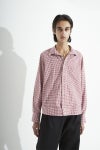 RICE NINE TEN(ライスナインテン)OPEN COLLAR GINGHAM CHECK BUTTON DOWN SHIRT オープンカラーギンガムチェックボタンダウンシャツ SH-OPBD-GC -13
