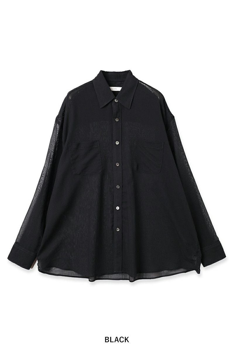 【新品未使用】24SS JieDa　ジエダ OVER SIZE SHIRT JieDa(ジエダ) | JieDa(ジエダ)OVER SIZE SHIRT オーバーガーゼシャツ