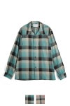 SUGARHILL(シュガーヒル)RAYON OMBRE PLAID OPEN COLLAR BLOUSE レーヨンオンブレプレイド オープンカラーブラウス 2441000507
