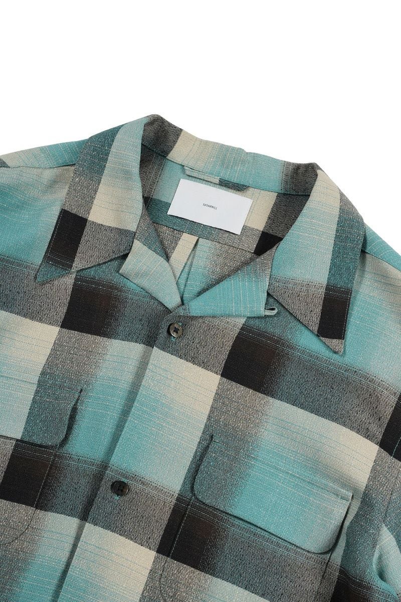 SUGARHILL(シュガーヒル)RAYON OMBRE PLAID OPEN COLLAR BLOUSE レーヨンオンブレプレイド オープンカラーブラウス 2441000507 -14