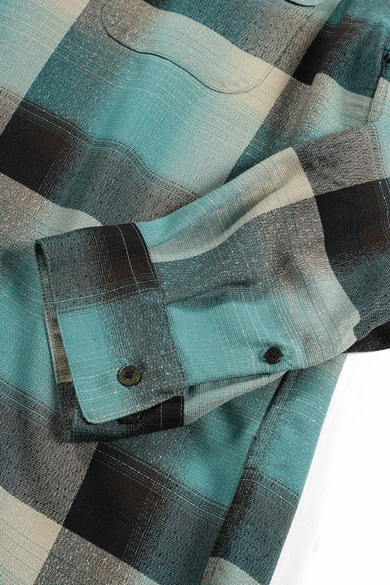 SUGARHILL(シュガーヒル)RAYON OMBRE PLAID OPEN COLLAR BLOUSE レーヨンオンブレプレイド オープンカラーブラウス 2441000507 -18