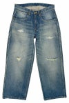 RICE NINE TEN(ライスナインテン)RIPPED DISTRESSED WIDE JEANS リップド ディストレスド ワイドジーンズ DPT-RDW -1
