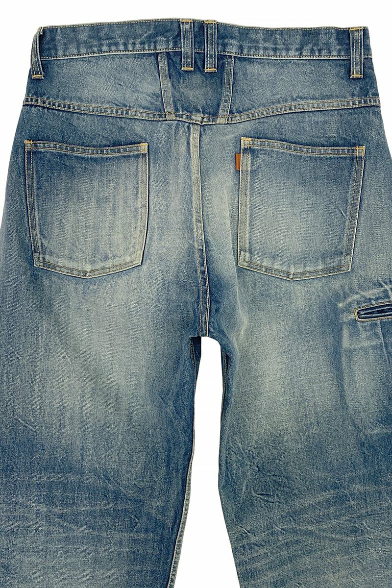 RICE NINE TEN(ライスナインテン)RIPPED DISTRESSED WIDE JEANS リップド ディストレスド ワイドジーンズ DPT-RDW -4
